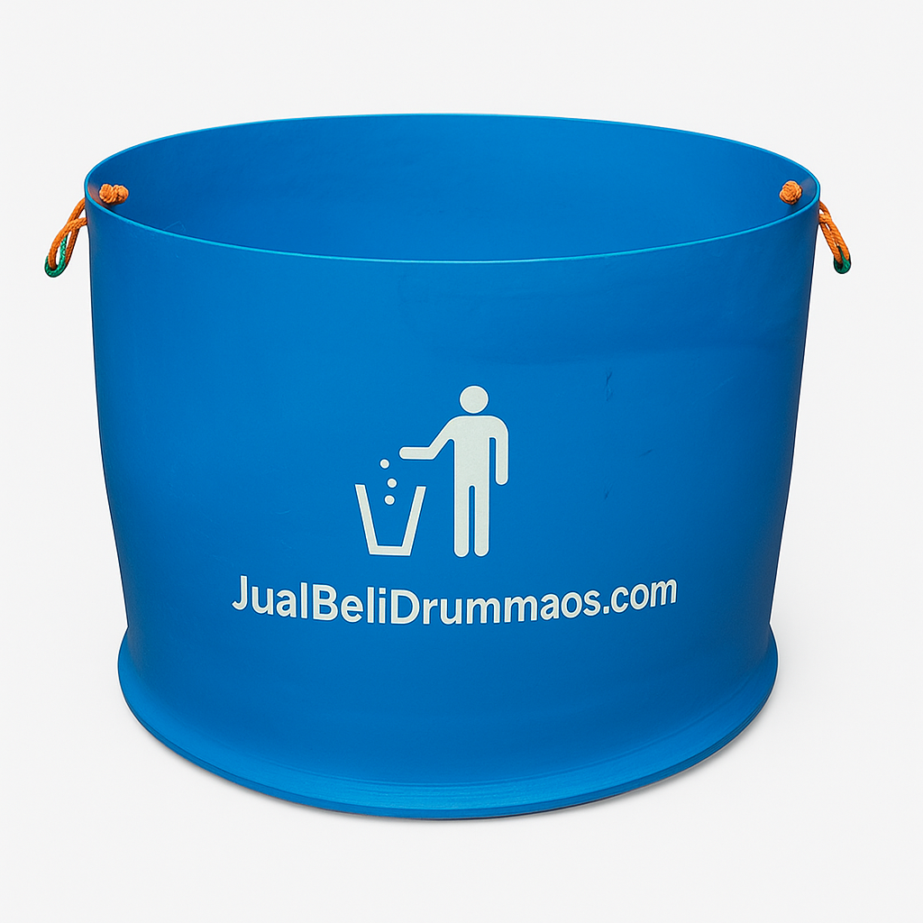 Tong sampah plastik warna biru